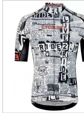 Men's Graphic Cycling Cycology Jersey "Live to Ride" Graphic Design L